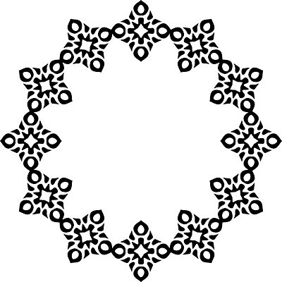 EPS 해외이미지 디자인 일러스트 추상 프레임 장식 검은색 원형 묘사 만다라 엘리먼트 해외202004 해외일러스트 도형 컬러 무늬 파일형식 벡터 이미지허브