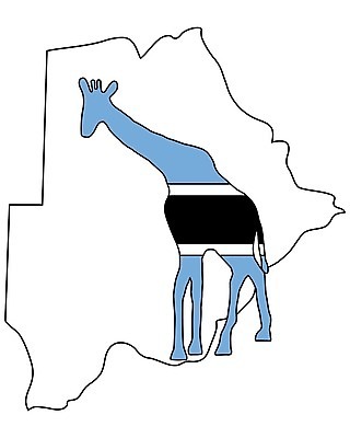 EPS 해외이미지 동물 배너 실루엣 백그라운드 일러스트 포유류 아프리카 파란색 검은색 흰색 깃발 기린 심볼 사인 고립 동물상 보츠와나 전국 해외202004 해외일러스트 나라 컬러 촬영기법 조형물 파일형식 벡터 이미지허브