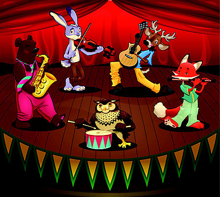 EPS 해외이미지 동물 캐릭터 어린이 음악 일러스트 곰 포유류 조류 사슴 요정 이야기 목재 기타 토끼 악단 만화 색소폰 극장 바이올린 드럼 여우 장면 부엉이 바이올리니스트 오케스트라 녹음기 드러머 마스코트 우화 해외202004 해외일러스트 일러캐릭터 나무 재료 현악기 문화예술 타악기 사람 반려동물 연주자 목관악기 파일형식 벡터 녹음_기록 이미지허브