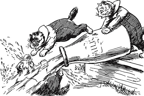 EPS 해외이미지 캐릭터 새끼 일러스트 세마리 사람없음 검은색 고양이 흐름 우유 잡기 구출 라인아트 그림 쏟아짐 판화 빠짐 넘어짐 해외202004 해외일러스트 일러캐릭터 동물 선 컬러 컨셉 포유류 모션 유제품 3 미술 반려동물 도움 파일형식 벡터 이미지허브