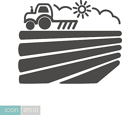 EPS 해외이미지 디자인 산업 밭 농업 일러스트 풍경 농작물 농장 기계 흙 봄 장비 수확 시골 업무 농부 트랙터 밭일 쟁기 해외202004 해외일러스트 직업 계절 작업 농기계 특수차량 파일형식 벡터 이미지허브