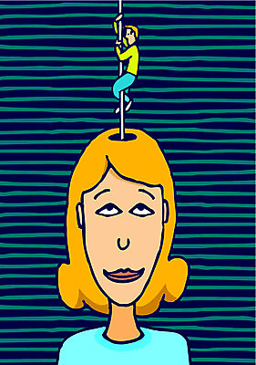 EPS 해외이미지 컨셉 생각 일러스트 아이디어 만화 뇌 봉 성격 해외202004 해외일러스트 파일형식 벡터 이미지허브