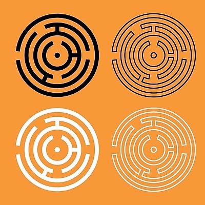 EPS 해외이미지 모양 템플릿 선 컨셉 지도 생각 일러스트 비즈니스 가이드 추상 출입구 아이디어 그래픽 세트 검은색 게임 흰색 원형 플랫 선택 계획 신비 방향 사인 검색 문제 미로 해결 발견 방법 복잡 역경 해외202004 해외일러스트 도형 직업 컬러 무늬 놀이 파일형식 벡터 이미지허브