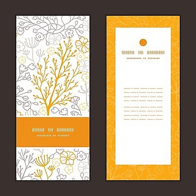 EPS 해외이미지 디자인 배너 꽃 꽃무늬 패턴 일러스트 프레임 사람없음 세트 노란색 화려 해외202004 해외일러스트 식물 컬러 컨셉 무늬 파일형식 벡터 이미지허브