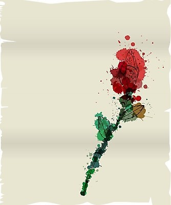 EPS 해외이미지 모양 종이 일러스트 사랑 장미 갈색 쪽지 수확 흰색 점 얼룩 역사 편지 질감 페이지 그런지 양피지 옛날 스타일 해외202004 해외일러스트 꽃 감정 컬러 농업 파일형식 벡터 이미지허브