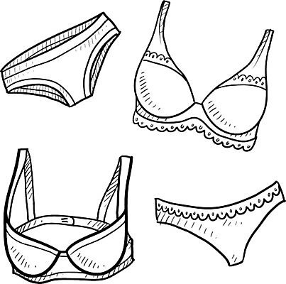 EPS 해외이미지 옷 일러스트 섹시 면 낙서 속옷 비밀 실크 스케치 브래지어 그림 팬티 란제리 가죽끈 고립 지원 해외202004 해외일러스트 컨셉 미술 직물 끈 가죽 파일형식 벡터 이미지허브