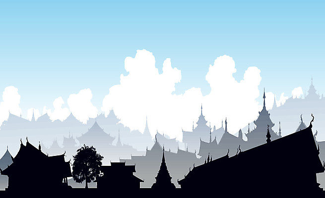 EPS 해외이미지 구름 실루엣 아시아 여행 불교 일러스트 건축양식 태국 하늘 동양인 건물 그래픽 파란색 도시풍경 중국 공백 도시 사찰 역사 윤곽 타운 사리탑 이국적 카피스페이스 해외202004 해외일러스트 자연요소 건축물 건축 나라 종교 컬러 종교건축 촬영기법 인종 풍경 탑 파일형식 벡터 이미지허브