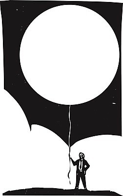 EPS 해외이미지 구름 일러스트 비즈니스 사람 믿음 발표 풍선 목판화 해외202004 해외일러스트 자연요소 감정 파일형식 벡터 이미지허브