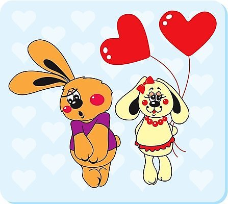 EPS 해외이미지 클립아트 감정 일러스트 결혼식 휴가 발렌타인데이 사랑 미술 장식 하트 축하 토끼 만화 그림 2월 해외202004 해외일러스트 모양 결혼 컨셉 포유류 데이이벤트 문화예술 반려동물 날짜 파일형식 벡터 이미지허브