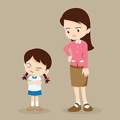 EPS 해외이미지 학생 여자 교육 남자 어린이 일러스트 학교 소년 성인 두명 교사 분노 걱정 해외202004 해외일러스트 직업 감정 사람 파일형식 벡터 이미지허브