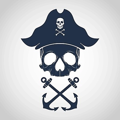 EPS 해외이미지 일러스트 뼈 만화 문신 해적 마스코트 해골모형 반다나 해외202004 해외일러스트 모형 도둑 파일형식 벡터 헤어액세사리 이미지허브