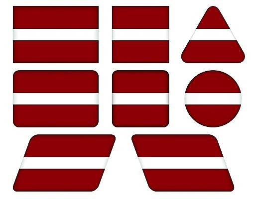 EPS 해외이미지 배너 일러스트 세트 깃발 원형 수집 심볼 사인 정사각형 배지 직사각형 고립 라트비아 전국 정부 표준 해외202004 해외일러스트 도형 북유럽 파일형식 벡터 이미지허브