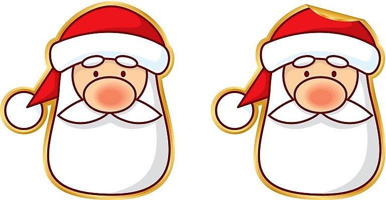 EPS 해외이미지 스티커 크리스마스 일러스트 새로움 빨간색 산타클로스 라벨 만화 연도 클라우스 해외202004 해외일러스트 기념일 컬러 컨셉 프레임 파일형식 벡터 이미지허브