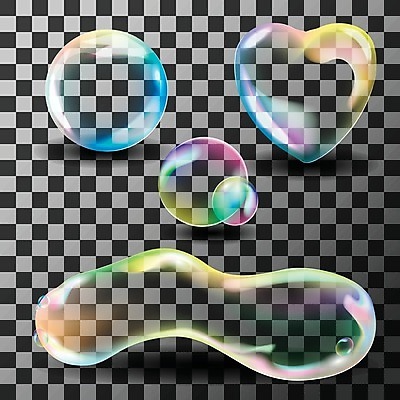 EPS 해외이미지 일러스트 사람없음 컬러풀 거품 물방울 원형 투명 해외일러스트 도형 컬러 파일형식 벡터 이미지허브