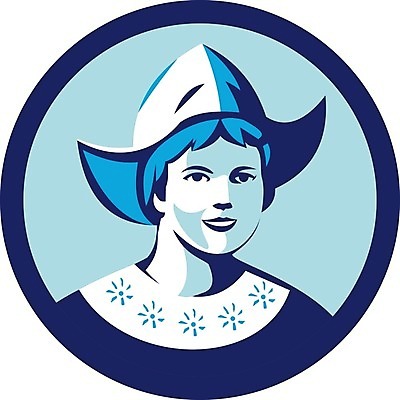 EPS 해외이미지 전통 여자 일러스트 그래픽 원형 네덜란드 복고 보닛 캡모자 해외202004 해외일러스트 도형 모자_잡화 유럽 자동차 사람 파일형식 벡터 이미지허브