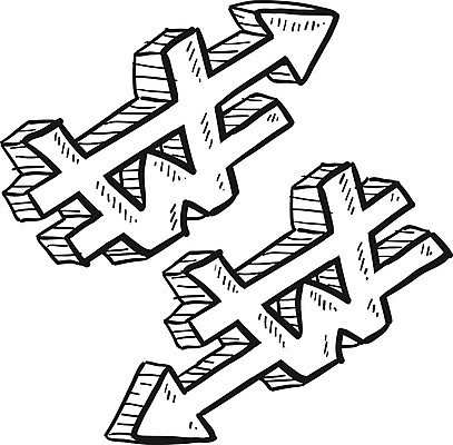 EPS 해외이미지 돈 일러스트 경제 낙서 스케치 하락 무역 그림 상업 평가 환율 고립 우울증 해외202004 해외일러스트 산업 컨셉 미술 재산 질병 파일형식 벡터 이미지허브