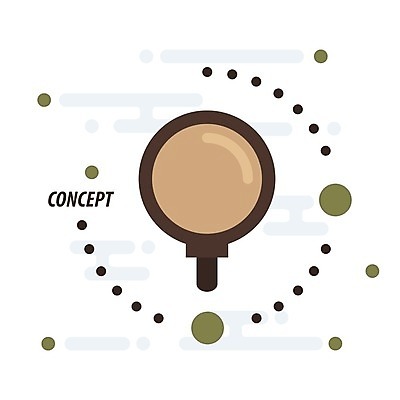 EPS 해외이미지 응시 컨셉 일러스트 유리 공구 플랫 확대 심볼 검색 발견 해외202004 해외일러스트 시선 재질 도구 파일형식 벡터 이미지허브