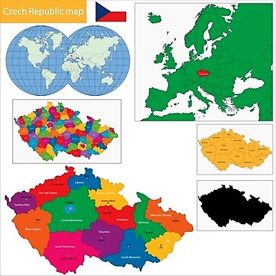 EPS 해외이미지 디자인 유럽 백그라운드 지도 일러스트 표면 추상 그래픽 흰색 경계선 도시 땅 자르기 묘사 윤곽 지역 체코 프라하 공화국 보헤미아 분할 지도책 지리 해외202004 해외일러스트 나라 선 컬러 무늬 모션 책 경계 파일형식 벡터 이미지허브