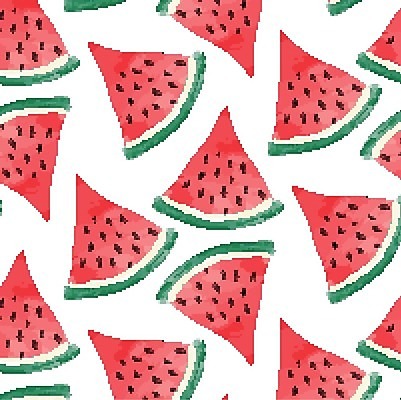 EPS 해외이미지 백그라운드 패턴 일러스트 단면 수박 사람없음 빨간색 픽셀 해외202004 해외일러스트 컬러 무늬 과일 파일형식 벡터 이미지허브