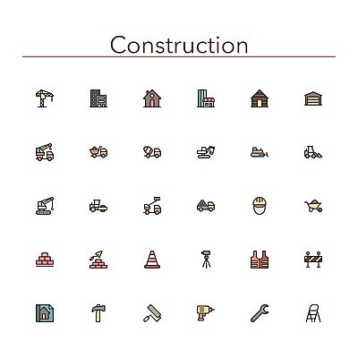 EPS 해외이미지 도로 선 일러스트 교통시설 벽돌 주택 건물 픽토그램 장비 스패너 조끼 업무 재산 플랫 계획 망치 헬멧 승무원 불도저 굴착기 아래 믹서 심볼 오브젝트 기중기 사인 시골집 상업 통나무 윤곽 롤러 짐차 원뿔 건축업자 송곳 진짜 차고 해외202004 해외일러스트 도형 나무 직업 건축물 건축 길 교통 컨셉 자동차 금융 외투 공구 작업 중장비 보호장비 방향 시설 위치 파일형식 벡터 이미지허브