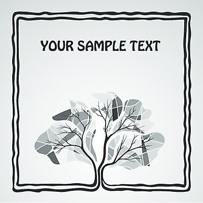 EPS 해외이미지 나무 백그라운드 일러스트 사각프레임 타이포그라피 사람없음 회색 빈티지 해외202004 해외일러스트 식물 문자 컬러 컨셉 프레임 사각형 파일형식 벡터 이미지허브