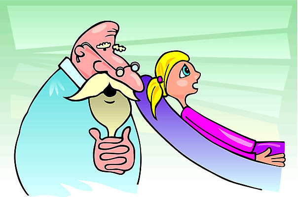 EPS 해외이미지 학생 일러스트 학교 미술 10대 청춘 금발 의사 유머 만화 그림 코믹 방문 문제 정신과의사 캐리커처 해외202004 해외일러스트 헤어스타일 교육 감정 컨셉 청소년 문화예술 의료진 파일형식 벡터 직업 의학 사람 이미지허브