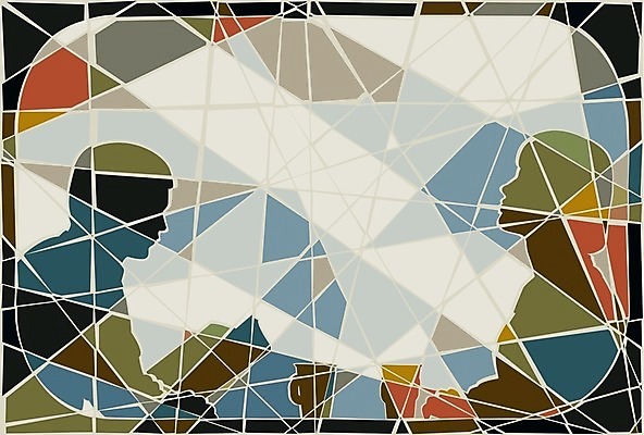 EPS 해외이미지 커플 커피 조각 여행 일러스트 창문 교통시설 사람 여행객 기차 상쾌 모자이크 깨짐 통근 해외202004 해외일러스트 감정 음료 육상교통 교통 컨셉 관계 대중교통 시설 출근 파일형식 벡터 이미지허브