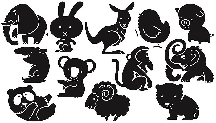 EPS 해외이미지 동물 디자인 야생동물 일러스트 곰 조류 염소 코끼리 생물 미술 검은색 흰색 원숭이 토끼 양 돼지 판다 만화 심볼 사인 캥거루 유인원 멸종위기동물 침팬지 매머드 고립 해외202004 해외일러스트 컬러 포유류 문화예술 반려동물 파일형식 벡터 멸종위기종 이미지허브