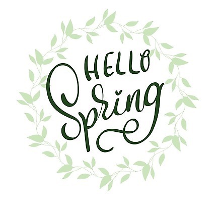 EPS 해외이미지 백그라운드 일러스트 캘리그라피 나뭇잎 사람없음 초록색 봄 해외202004 해외일러스트 계절 컬러 잎 파일형식 벡터 이미지허브