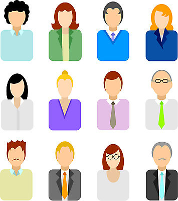 EPS 해외이미지 여자 남자 일러스트 비즈니스 사람 직장인 비즈니스맨 비즈니스우먼 변화 심볼 해외202004 해외일러스트 직업 컨셉 파일형식 벡터 이미지허브