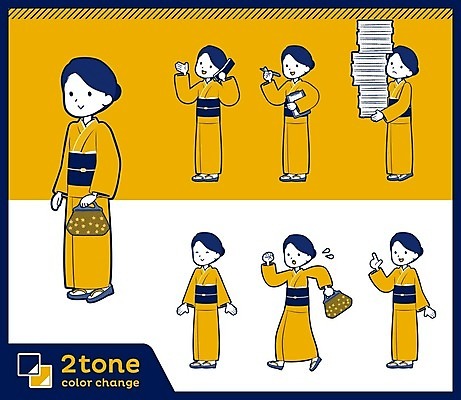 EPS 해외이미지 전신 여자 가방 일러스트 서기 여러명 성인 세트 달리기 노란색 걷기 업무 기모노 일본인 지각 출퇴근 통화 서류뭉치 성인여자만 해외202004 해외일러스트 외국인 잡화 컬러 다수 비즈니스 모션 사람 동양인 작업 일본전통의상 문서 여자만 성인만 파일형식 벡터 이미지허브