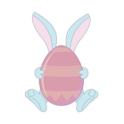 EPS 해외이미지 한마리 일러스트 안기 부활절 사람없음 토끼 부활절계란 해외202004 해외일러스트 1 기념일 포유류 모션 반려동물 계란 파일형식 벡터 이미지허브