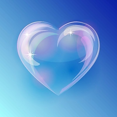 EPS 해외이미지 일러스트 사람없음 파란색 컬러풀 거품 물방울 하트 해외일러스트 모양 컬러 파일형식 벡터 이미지허브