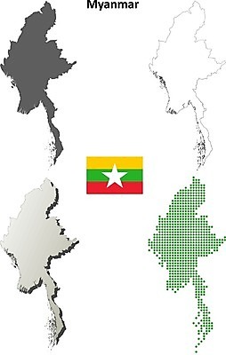 EPS 해외이미지 실루엣 아시아 백그라운드 지도 일러스트 공백 경계선 깃발 윤곽 영토 모자이크 고립 미얀마 버마 인도차이나반도 디테일 해외202004 해외일러스트 나라 선 촬영기법 경계 파일형식 벡터 이미지허브