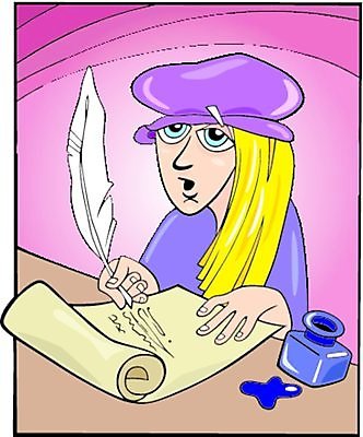 EPS 해외이미지 클립아트 종이 일러스트 탁자 잉크 그래픽 역사 만화 편지 깃털 그림 예술가 코믹 시트 시인 캐리커처 해외202004 해외일러스트 직업 가구 파일형식 벡터 이미지허브