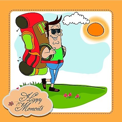 EPS 해외이미지 스포츠 여행 포즈 운동화 셔츠 일러스트 바지 배낭 자연 휴가 서기 미소 사람 여름 선글라스 세계 햇빛 태양 여행객 힘 산책 활발 하이킹 자유 황무지 모험가 배지 지역 단계 추적 고립 하이커 해외202004 해외일러스트 자연요소 계절 안경 신발 컨셉 상의 가방 모션 하의 레저 휴식 표정 생태계 파일형식 벡터 이미지허브