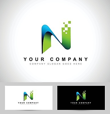 EPS 해외이미지 모양 템플릿 디자인 백그라운드 일러스트 회사 비즈니스 추상 그래픽 파란색 픽토그램 신용카드 플랫 N 편지 심볼 활자 스타일 브랜딩 해외202004 해외일러스트 알파벳 컬러 무늬 금융 활자판 파일형식 벡터 이미지허브