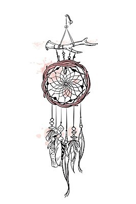 EPS 해외이미지 전통 일러스트 사람없음 장식 꿈 구슬 깃털 부적 드림캐쳐 해외202004 해외일러스트 파일형식 벡터 이미지허브