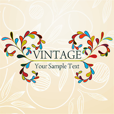 EPS 해외이미지 백그라운드 잎 일러스트 타이포그라피 사람없음 빈티지 베이지색 잎줄기 해외202004 해외일러스트 식물 문자 줄기 컬러 컨셉 파일형식 벡터 이미지허브