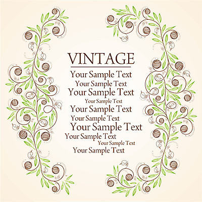 EPS 해외이미지 백그라운드 잎 라인일러스트 일러스트 프레임 타이포그라피 사람없음 빈티지 베이지색 잎줄기 해외202004 해외일러스트 식물 문자 줄기 컬러 컨셉 파일형식 벡터 이미지허브