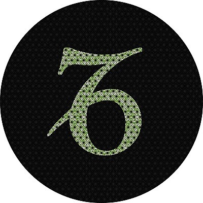 EPS 해외이미지 디자인 일러스트 초록색 검은색 원형 크리스탈 심볼 사인 점성술 염소자리 해외202004 해외일러스트 도형 컬러 별자리 광석 파일형식 벡터 이미지허브