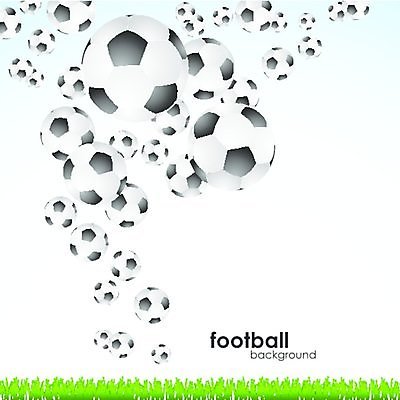 EPS 해외이미지 식물 배너 백그라운드 일러스트 공 사람없음 초록색 파란색 검은색 축구 장비 흰색 원형 해외202004 해외일러스트 도형 컬러 구기 파일형식 벡터 이미지허브