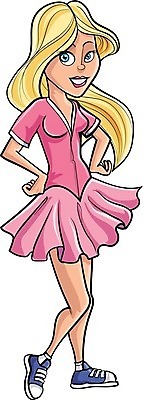 EPS 해외이미지 캐릭터 학생 디자인 드레스 행복 일러스트 10대 캐주얼 청춘 컬러풀 금발 유행 만화 코믹 해외202004 해외일러스트 일러캐릭터 헤어스타일 옷 감정 컬러 컨셉 청소년 파일형식 벡터 이미지허브