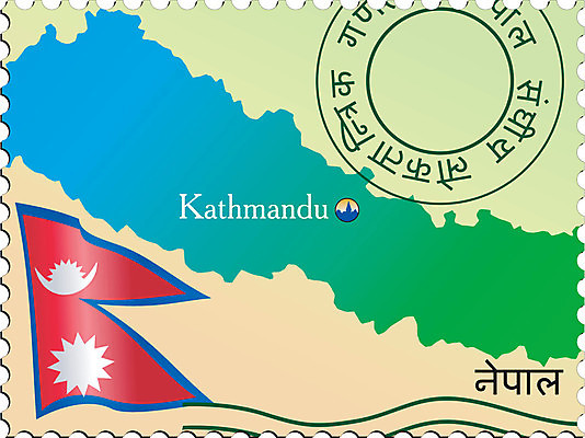 EPS 해외이미지 디자인 배너 종이 지도 인터넷 일러스트 추상 미술 사무실 깃발 메시지 편지 네팔 우표 카트만두 해외202004 해외일러스트 아시아 무늬 비즈니스 문화예술 파일형식 벡터 이미지허브