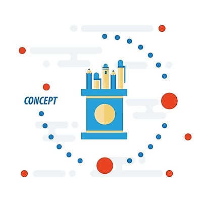 EPS 해외이미지 학생 일러스트 비즈니스 목재 컵 세트 상자 컬러풀 연필 펜 페인트 장비 흰색 그림 날카로움 고립 보유 해외202004 해외일러스트 나무 식기 컬러 재료 학용품 필기구 파일형식 벡터 이미지허브