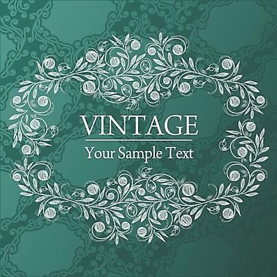 EPS 해외이미지 식물 꽃 백그라운드 잎 꽃무늬 곡선 일러스트 프레임 사람없음 해외202004 해외일러스트 선 무늬 파일형식 벡터 이미지허브