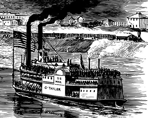 EPS 해외이미지 선 일러스트 미술 계곡 검은색 흰색 보트 큼 그림 전쟁 타운 판화 해외202004 해외일러스트 컬러 배_교통 문화예술 도시 크기 파일형식 벡터 이미지허브