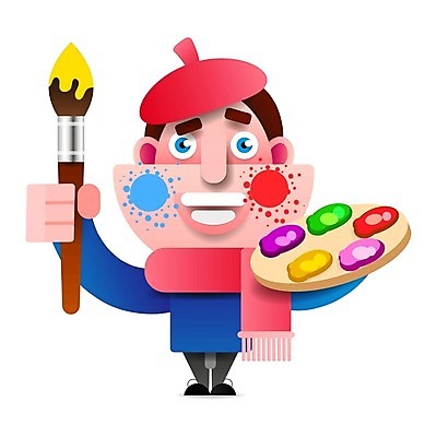 EPS 해외이미지 템플릿 직업 캐릭터 디자인 남자 행복 종이 얼굴 백그라운드 컨셉 일러스트 추상 창조 미술 사람 소년 취미 그래픽 페인트 흰색 공구 붓 그리기 플랫 디자이너 만화 스케치 심볼 이젤 그림 예술가 캔버스 페인트붓 화가 고립 엘리먼트 스타일 해외202004 해외일러스트 일러캐릭터 감정 어린이 컬러 무늬 모션 문화예술 신체부위 미술도구 도구 파일형식 벡터 이미지허브