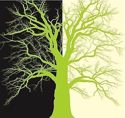 EPS 해외이미지 나무 식물 일러스트 초록색 검은색 해외202004 해외일러스트 컬러 파일형식 벡터 이미지허브