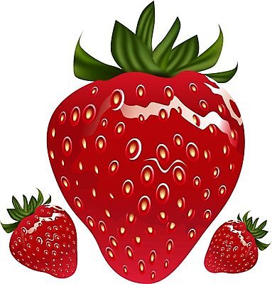 EPS 해외이미지 클립아트 일러스트 딸기 사람없음 빨간색 해외202004 해외일러스트 컬러 과일 파일형식 벡터 이미지허브